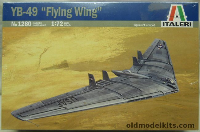 Italeri 1/72 Northrop YB-49 Flying Wing, 1280 plastic model kit